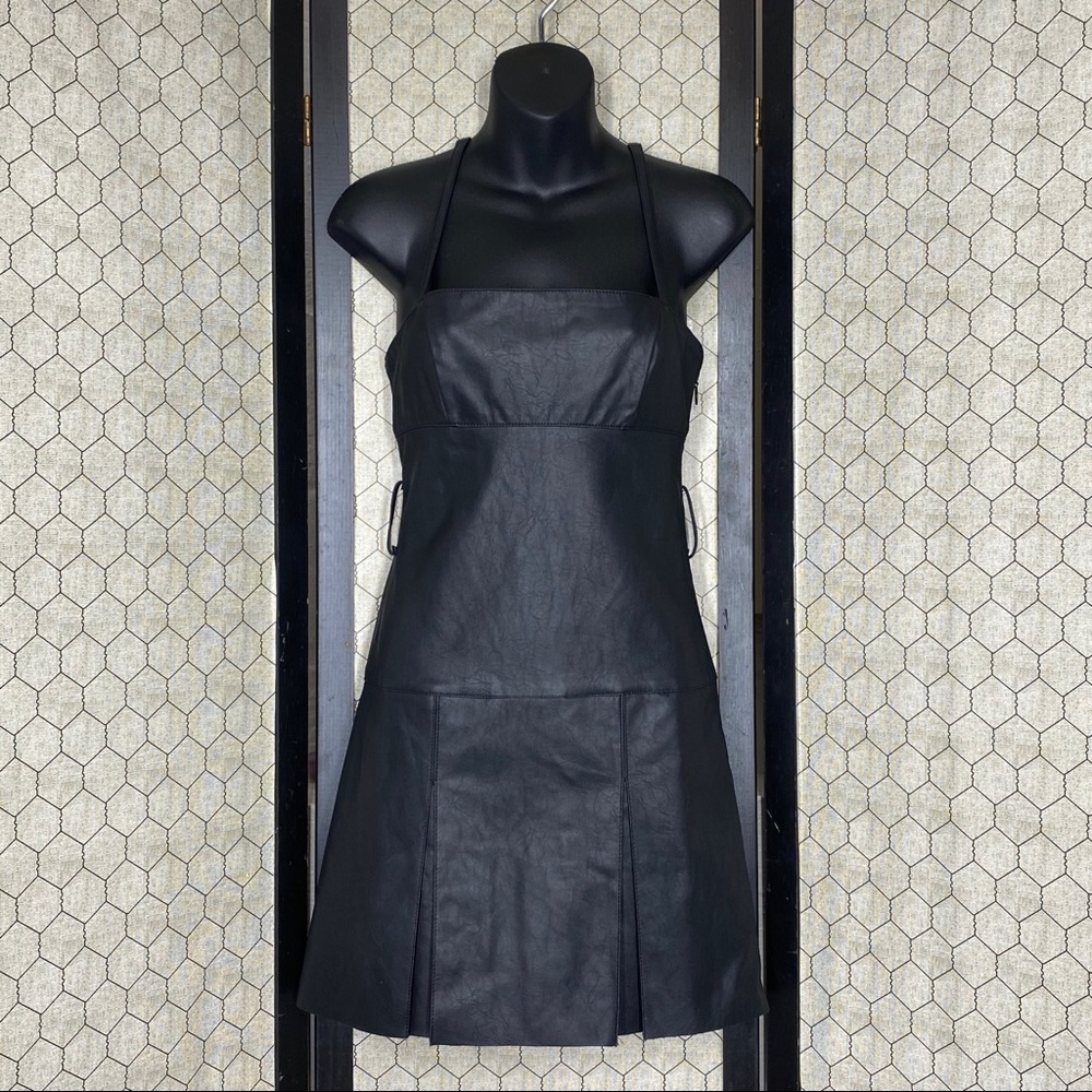 Free People Sweet Talk Leather Dress